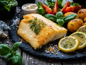 Baked Cod with Lemon and Herbs