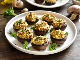 Vegetarian Stuffed Mushrooms